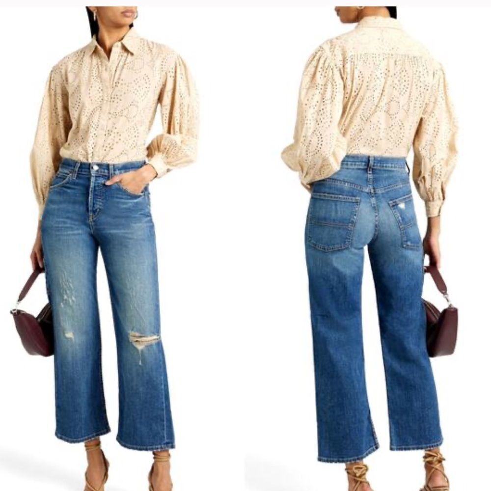 Nili Lotan Andree Shirt Barley Eyelet Button Down
X20